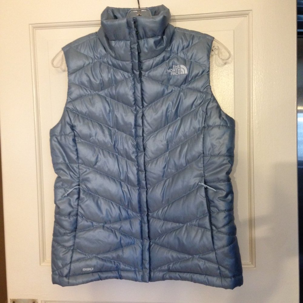 The North Face Light Blue Aconcagua Down Vest